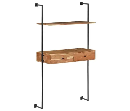 Sienas Rakstāmgalds, 90X40X170 Cm, Akācijas Masīvkoks Vidaxl