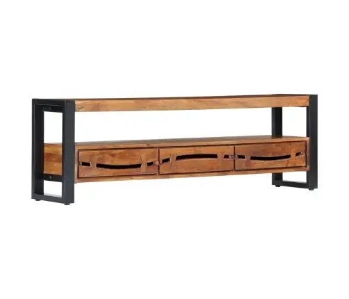 Tv Skapītis, 140X30X45 Cm, Akācijas Masīvkoks Vidaxl