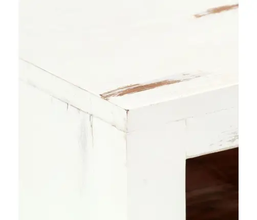 Telerikapp, Valge, 120 X 30 X 40 cm Toekast Akaatsiapuidust