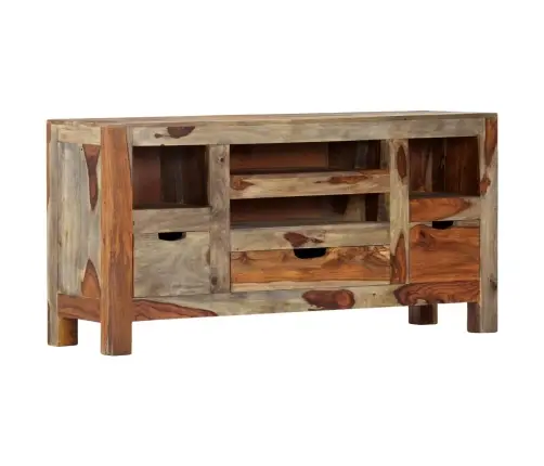 Šoninė Spintelė, Pilka, 100X30X50cm Dalbergijos Masyvas