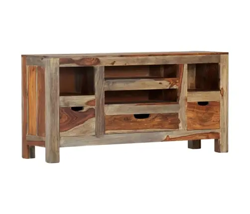 Kumode, Pelēka, 100X30X50 Cm, Masīvs Rožkoks Vidaxl