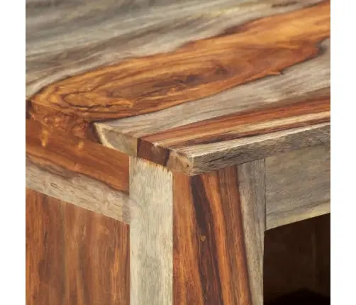 Kumode, Pelēka, 100X30X50 Cm, Masīvs Rožkoks Vidaxl