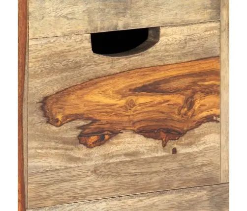 Kumode, Pelēka, 100X30X50 Cm, Masīvs Rožkoks Vidaxl