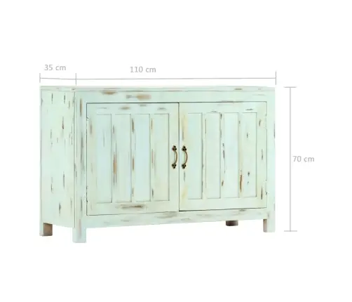 Šoninė Spintelė, Švies. Mėl. Sp., 110X35X70cm Mango Med. Mas.