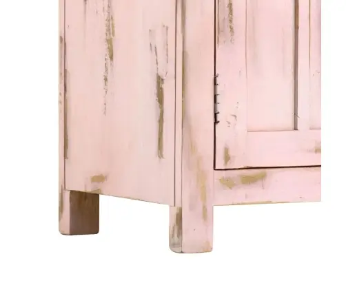 Kumode, 110X35X70 Cm, Mango Masīvkoks, Gaiši Rozā Vidaxl