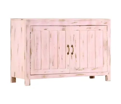 Kumode, 110X35X70 Cm, Mango Masīvkoks, Gaiši Rozā Vidaxl