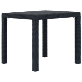 Sodo Stalas, Antracito Sp., 79X79X72 cm Plastikas, Rat. Imit.