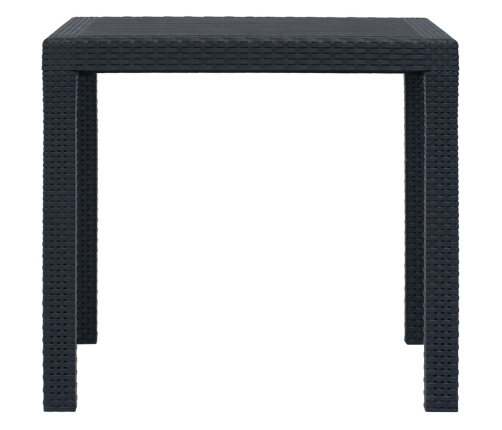 Sodo Stalas, Antracito Sp., 79X79X72 cm Plastikas, Rat. Imit.