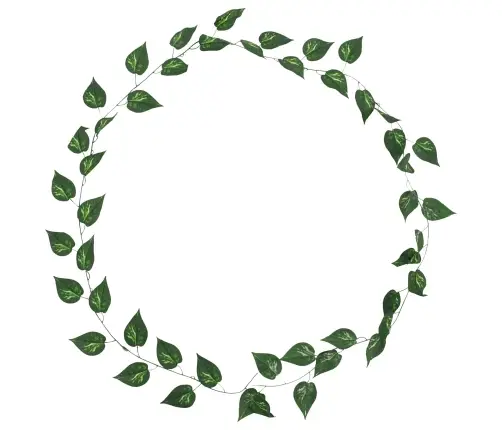 Mākslīgais Pothos 5 Pcs Zaļa 300 Cm Plastmasa Vidaxl