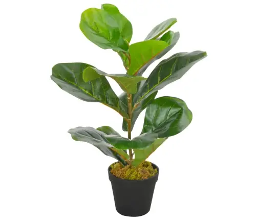 Mākslīgais Augs, Lirveida Fikuss Ar Podiņu, Zaļš, 45 Cm Vidaxl