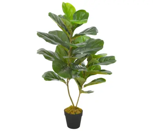 Mākslīgais Augs, Lirveida Fikuss Ar Podiņu, Zaļš, 90 Cm Vidaxl