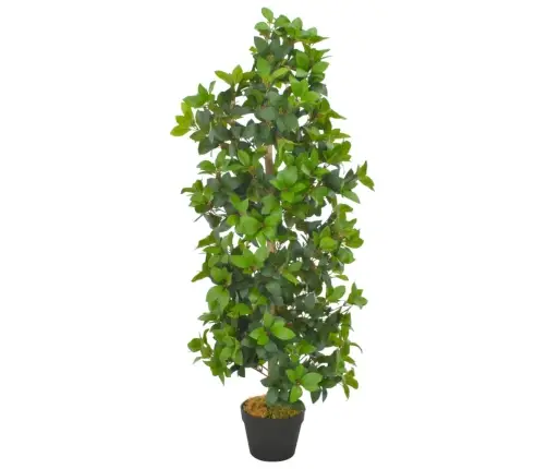 Dirbtinis Augalas-Lauramedis Su Vazonu, Žalios Spalvos, 120Cm