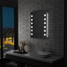 Vannasistabas Sienas Spogulis Ar Led Apgaismojumu, 60X80 Cm Vidaxl