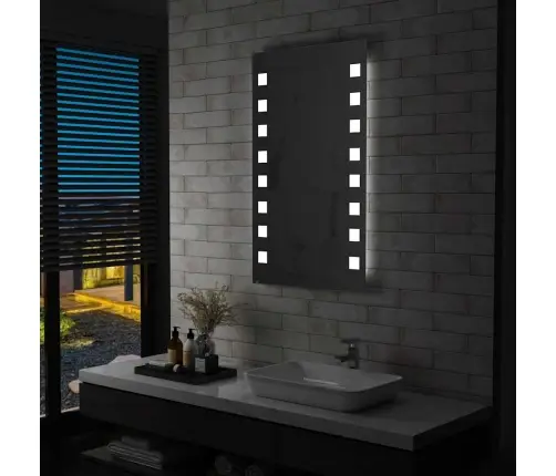 Vannasistabas Spogulis Ar Led, 60X100 Cm Vidaxl