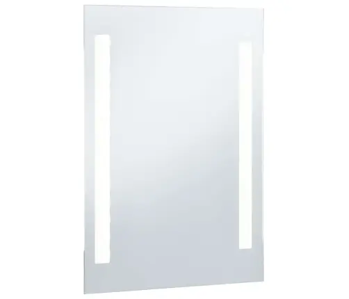 Sieninis Vonios Kambario Veidrodis Su Led, 60X100Cm