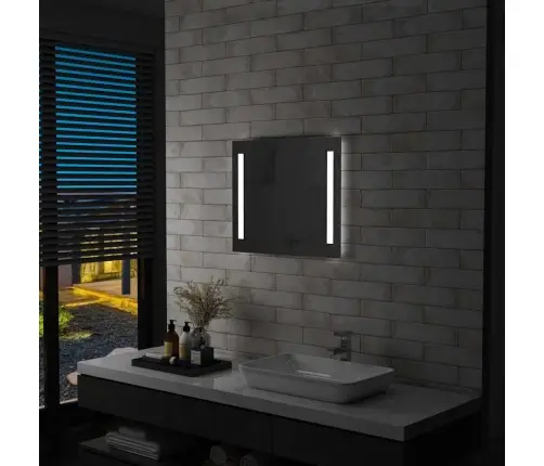 Vannasistabas Sienas Spogulis Ar Led Apgaismojumu, 60X50 Cm Vidaxl