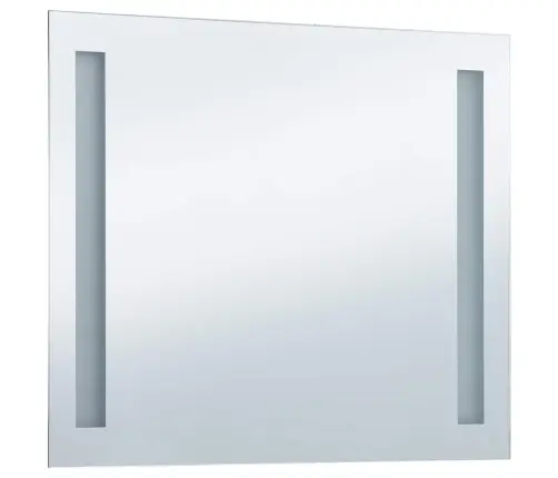 Sieninis Vonios Kambario Veidrodis Su Led, 80X60Cm