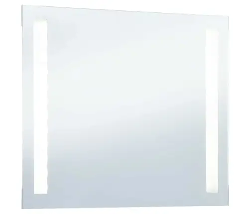 Sieninis Vonios Kambario Veidrodis Su Led, 80X60Cm