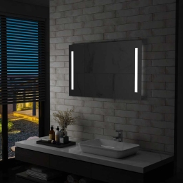 Vannasistabas Sienas Spogulis Ar Led Apgaismojumu, 100X60 Cm Vidaxl