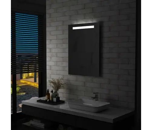 Vannasistabas Sienas Spogulis Ar Led Apgaismojumu, 60X80 Cm Vidaxl