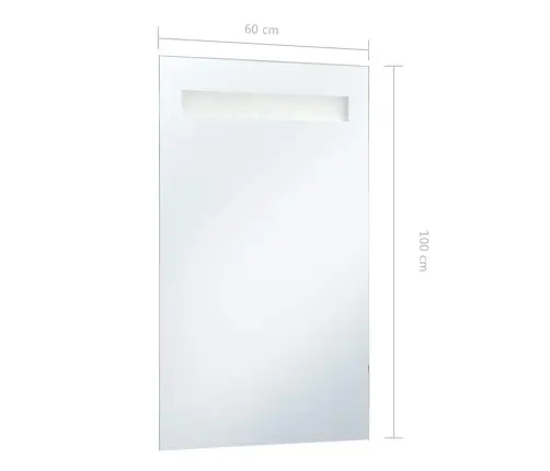 Vannasistabas Spogulis Ar Led, 60X100 Cm Vidaxl