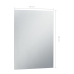 Vannasistabas Sienas Spogulis Ar Led Apgaismojumu, 60X80 Cm Vidaxl