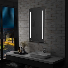 Vannasistabas Spogulis Ar Led Un Plauktu, 60X100 Cm Vidaxl