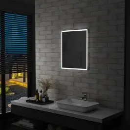 Vannasistabas Sienas Spogulis Ar Led Apgaismojumu, 50X60 Cm Vidaxl