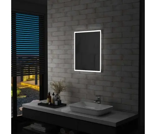 Vannasistabas Sienas Spogulis Ar Led Apgaismojumu, 50X60 Cm Vidaxl