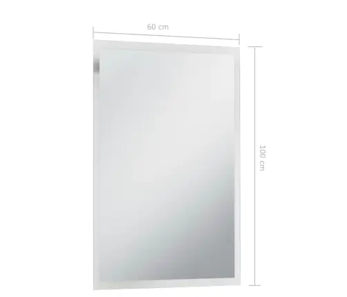 Vannasistabas Spogulis Ar Led, 60X100 Cm Vidaxl