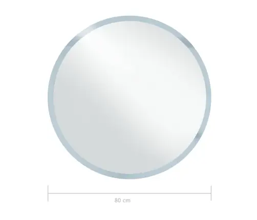 Vannasistabas Spogulis Ar Led Apgaismojumu, 80 Cm Vidaxl