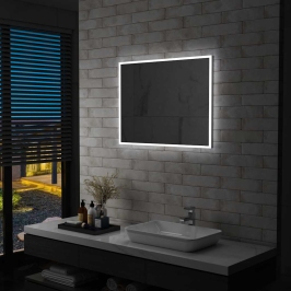 Vannasistabas Sienas Spogulis Ar Led Apgaismojumu, 80X60 Cm Vidaxl
