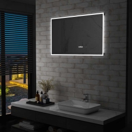 Vannasistabas Spogulis Ar Led Un Skārienu Sensoru, 100X60 Cm Vidaxl