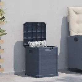 Dārza Uzglabāšanas Kaste, 90 L, Antracītpelēka Vidaxl