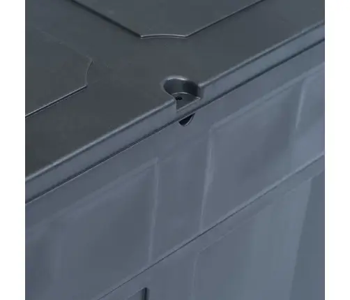 Dārza Uzglabāšanas Kaste, 320 L, Melna Vidaxl