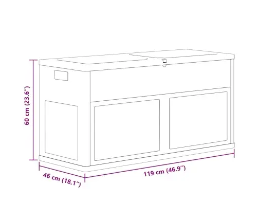 Sodo Daiktadėžė, Pilkos Ir Juodos Spalvos, 320L