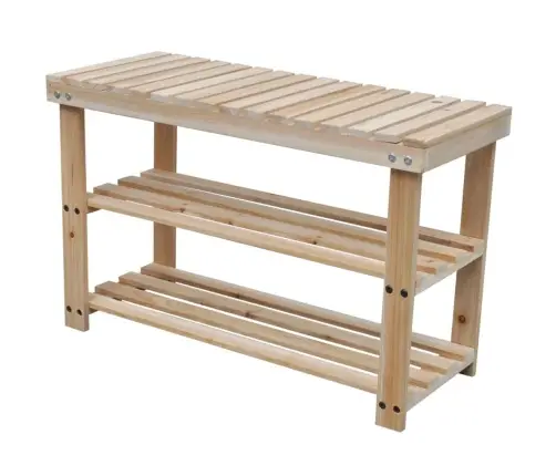 Apavu Plaukti, 2 Gab., Masīvkoks Vidaxl