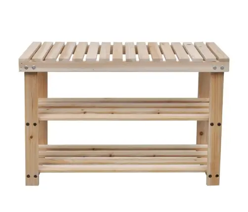 Apavu Plaukti, 2 Gab., Masīvkoks Vidaxl