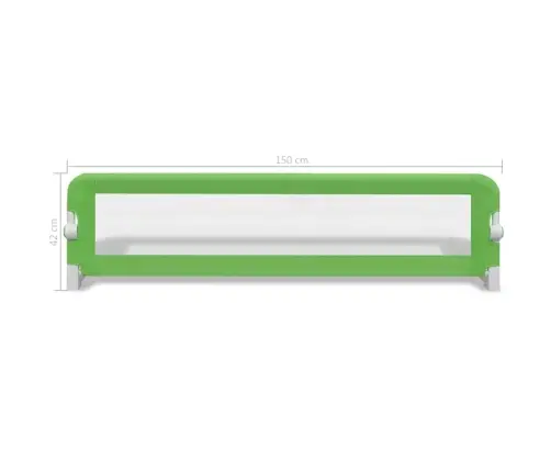 Bērnu Gultas Aizsargbarjeras, 2 Gab., Zaļas, 150X42 Cm Vidaxl