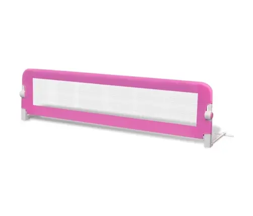 Apsauginiai Turėklai Vaiko Lovai, 2Vnt., Rožiniai, 150X42Cm