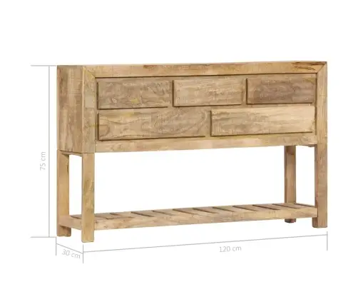 Kumode, 120X30X75 Cm, Mango Masīvkoks Vidaxl