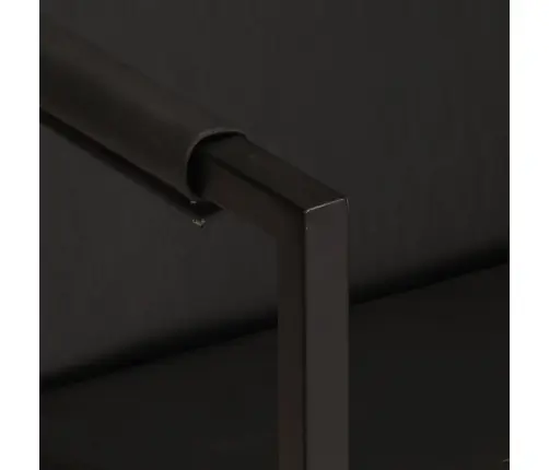 Atpūtas Krēsls, Melna Dabīgā Āda Vidaxl