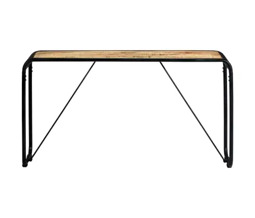 Konsoles Galdiņš, 140X35X76 Cm, Raupjš Mango Masīvkoks Vidaxl