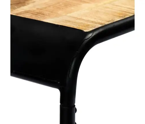 Konsoles Galdiņš, 140X35X76 Cm, Raupjš Mango Masīvkoks Vidaxl