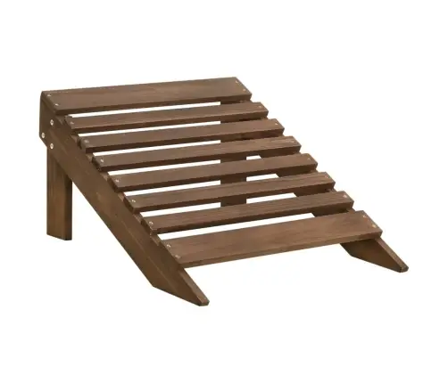 Sodo Kėdė Su Atrama Kojoms, Ruda, Mediena