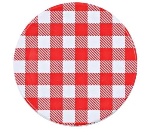 Valgete Ja Punaste Kaantega Klaasist Moosipurgid 48 Tk, 110 Ml