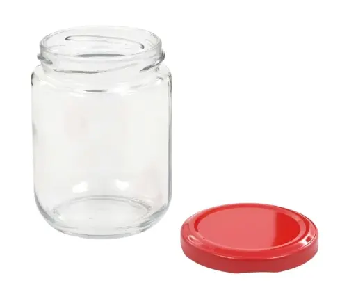 Ievārījuma Burciņas, Sarkani Vāciņi, 48 Gab., 230 Ml Vidaxl