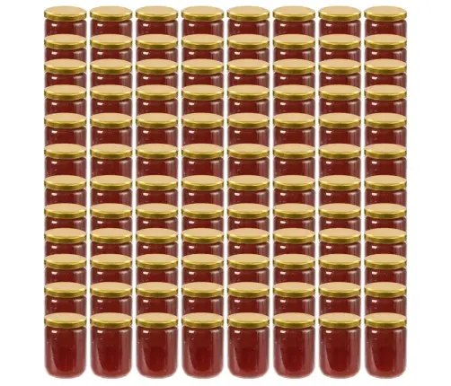 Klaasist Moosipurgid Kuldsete Kaantega 96 Tk, 230 Ml