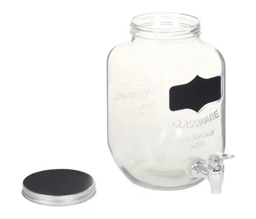 Dzērienu Dispenseri Ar Statīvu, 2 Gab., 2 X 4 L, Stikls  Vidaxl