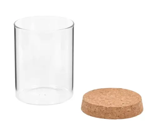 Stikliniai Indai Su Kamštiniais Dangteliais, 6Vnt., 650Ml